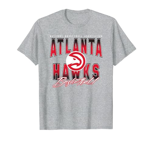 NBA Official Atlanta Hawks Fade Out T-Shirt, Men, Heather Grey, 3X-Large