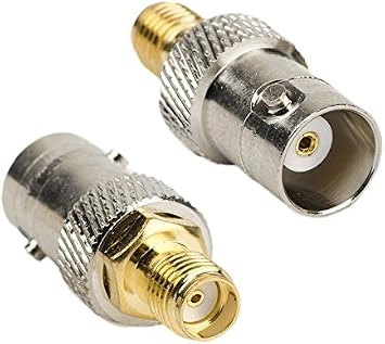 2pcs RF coaxial Coax Adapter SMA Female to BNC Female