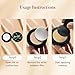 Mushroom Head Air Cushion CC Cream Gift Set for Women, 1 Full-Size Makeup Foundation with 2 Refills & 1 Special Mushroom Head Puff, Valentines Day Gifts for Her (Natural)