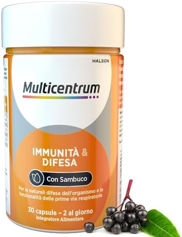 Multicentrum Boost Difese 30 Capsule Molli con Sambuco Nero Multicentrum - integratore