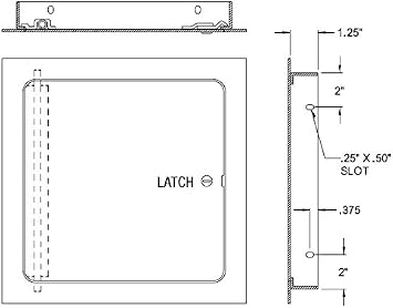 Acudor UF-500018 x 18 SCPC Universal Access Door 18 x 18 - White