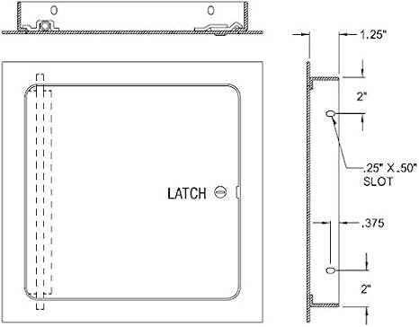 Acudor UF-500018 x 18 SCPC Universal Access Door 18 x 18 - White