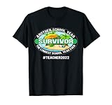 Cute School Year Survivor Teacher 2022 End Of School Year T-Shirt