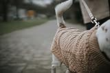 HUNTER Hundepullover MALMÖ, Farbe: beige, klassisches Zopfstrick-Muster, wärmend & bequem, elastisch für optimalen Sitz, reflektierend für mehr Sichtbarkeit, waschbar bei 30°C, Größe: 40