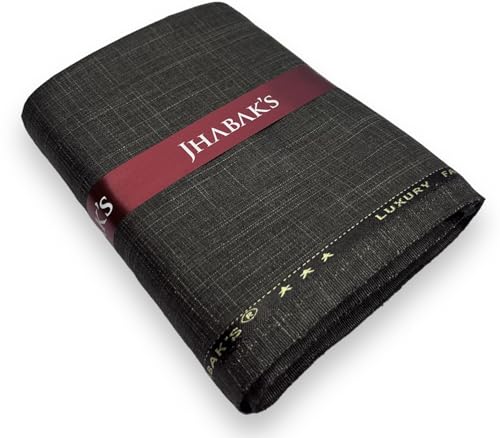 Image of JHABAK'S Unstitched Viscose Rayon Self Design Trouser Fabric - 1.30 Meter