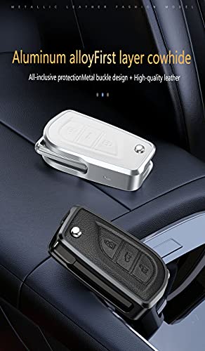 Coque de clé Toyota marron en alliage léger avec protection intégrale antichoc haute performance
