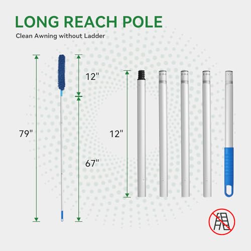 Rvingpro RP-RAM Rv Awning Mop, Bendable Mop-Head thumb #3