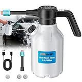 Starvortex Elektrische Sprühflasche Autowäsche, 2.5L Akku Hochschaum Schaumsprüher Auto, Kabelloser Tragbarer Hochdruckreiniger für Autopflege, Autowäsche, Blumen Gießen, Küchenreinigung