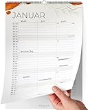 HIGH QUALITY WALL CALENDAR Our wall calendar for 2024 is made of high quality material to ensure long lasting durability. It is ideal for hanging in the kitchen or office.