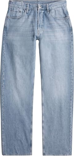 G-STAR Raw - Mens Dakota Regular Straight Jeans, Color Vintage Platinum Blue, Size: 33W x 32L4