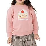 [chil2] キッズ トレーナー 子供服 ベビー服 長袖 スウェット 男の子 女の子 裏毛 食べ物 イラスト サガラ刺繍 30251881-100PI
