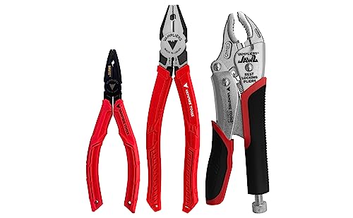 VAMPLIERS 3-PC Specialty Screw Extraction Pliers Set. Includes 8