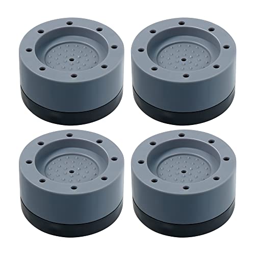 Non-slip Washing Machine Feet, Vibration Damper for Washing Machine Feet for Anti Vibration Washers,Universal Washing Machine Feet 4 Pieces for Washing Machine and Dryer