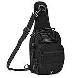 IDOGEAR Tactical Sling Bag Pack Small EDC Molle Assault Military Army Shoulder Backpack