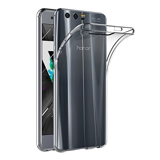 AICEK Cover Honor 9, Cover Huawei Honor 9 Silicone Case Molle di TPU Trasparente Sottile Custodia per Honor 9