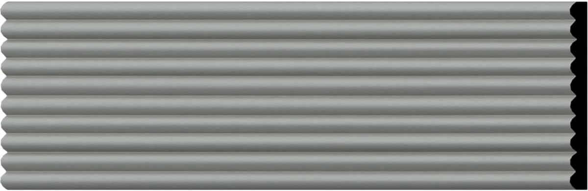 Ekena Millwork MLD04X00FT-CASE-4 Fluted (4-Pack) Panel Moulding, 4"H x 3/8"P x 94 1/2"L, Primed