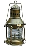 Finition conforme à l'image Lampe nautique en laiton antique - Lanterne de bateau à suspendre - Lanterne murale vintage à huile - Lampe décorative