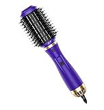Tecnología Iónica: Los iones negativos liberados por el cepillo de aire caliente pueden aumentar la humedad del cabello, esto ayudará a acondicionar su cabello y nutrir el cabello dañado, reduciendo así las puntas abiertas y los nudos.