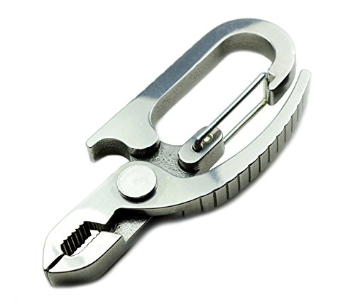 Screwpop Stainless Steel Key Chain Bottle Opener & Wire Cutter, Bolt, Nut Pliers