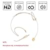 Sujeetec Microphone Headset Discreet Headworn Earset Over Ear Mic for Portable Voice Amplifier, Ideal for Lectures – Beige #1