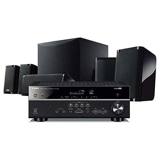 Yamaha YHT-4950U 4K Ultra HD 5.1-Ch Home Theater System with Bluetooth - Black (Renewed)