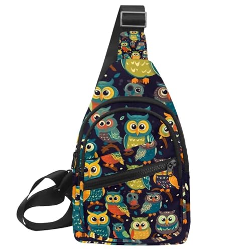 Mochila bandolera cruzada ligera de 30x18cm para llevar en el pecho con total confort