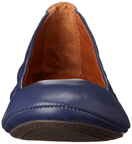 Lucky Brand Women's Emmie Ballet Flat, American Navy/Leather, 7 M Us #TOP1
