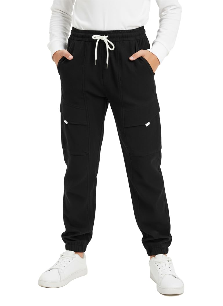 YOUNGSOUL Kinder Softshellhose Gefüttert Jungen Thermohose Wasserdicht Wanderhose Winterhose Outdoorhose