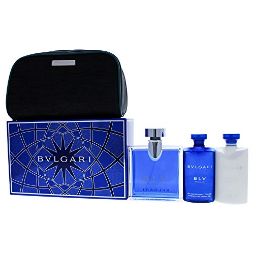 BLV Pour Homme by Bvlgari, 4 Piece Gift Set for Men