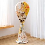 Treer Copertura Antipolvere per Ventilatore, Copri Ventola a Piantanatelo Copriventilatore da Pavimento Protettore Lavabile per Ventilatori Elettrici (Tavolo (35-50 cm),Tulipano)