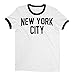 John Lennon New York City Ringer Fitted Jersey Tee L