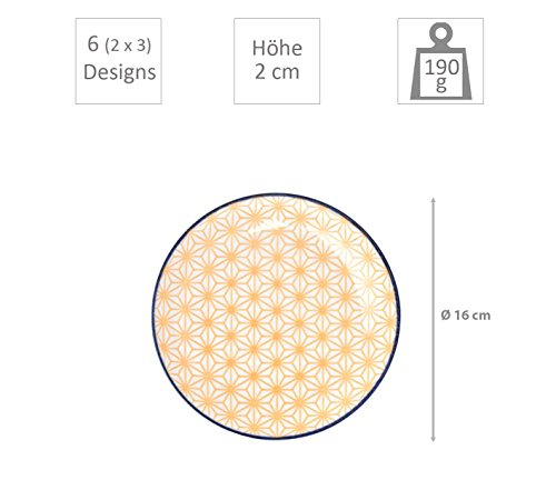 TOKYO design studio Star Wave Set di 6 Piatti