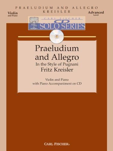 Praeludium And Allegro - Violin & Piano - Advanced Level -BK/CD