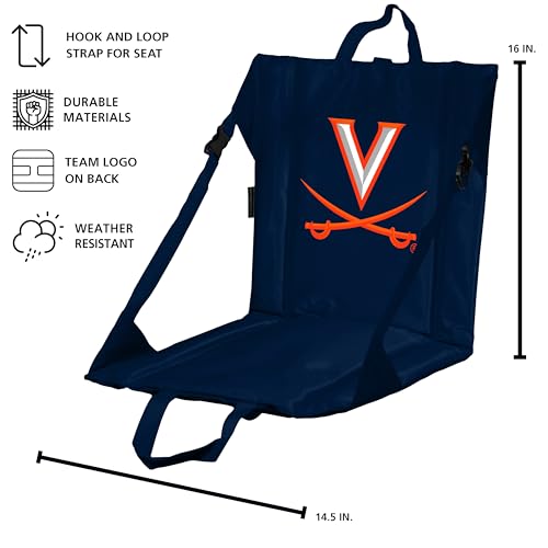 Image of Logo Brands Officially Licensed NCAA Unisex Stadium Seat, One Size, Team Color