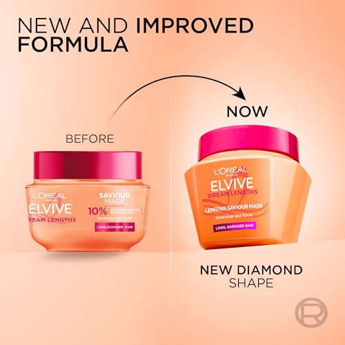 L'Oréal Paris Elvive Dream Lengths Hair Mask, With 15% Restoring Castor Oil, For Long, Damaged Hair, Repairs Hair from Root to Tip, 300ml - Image 7