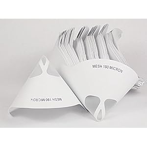 100 x PAINT STRAINERS NYLON MESH PAINT FILTERS CONE STRAINERS 190microns