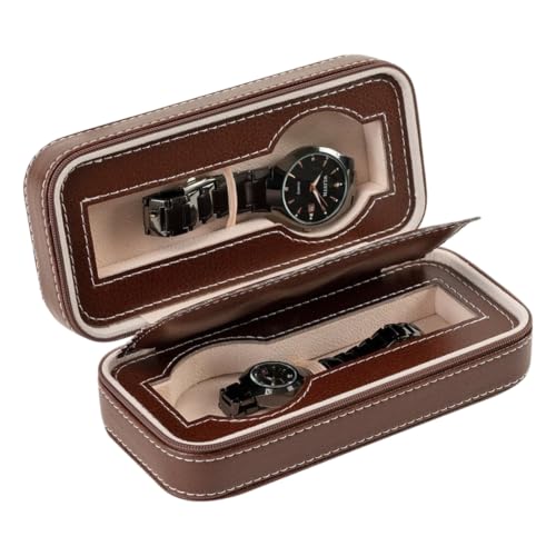 Protection montre voyage contre rayures : étui rigide zippé portable