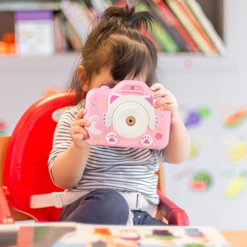 Brinquedo de câmera rosa - Projetor pequeno de brinquedo para crianças com câmera,Crianças flexíveis