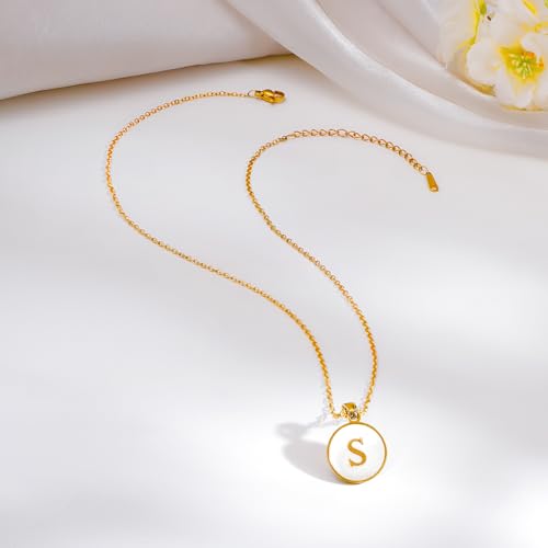 Image of Rubans Demi Fine Stainless Steel Alphabet Pendant CZ Gift for Women & Girls