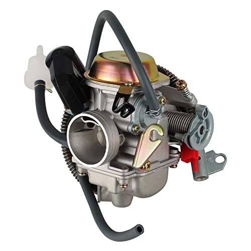 Image of 150cc gy6 carburetor PD24J for 4 Stroke Engines 125cc 150cc 152QMJ 157QMI 24mm for Motorcycle Scooter ATV Go Kart with Electric Choke Intake Manifold