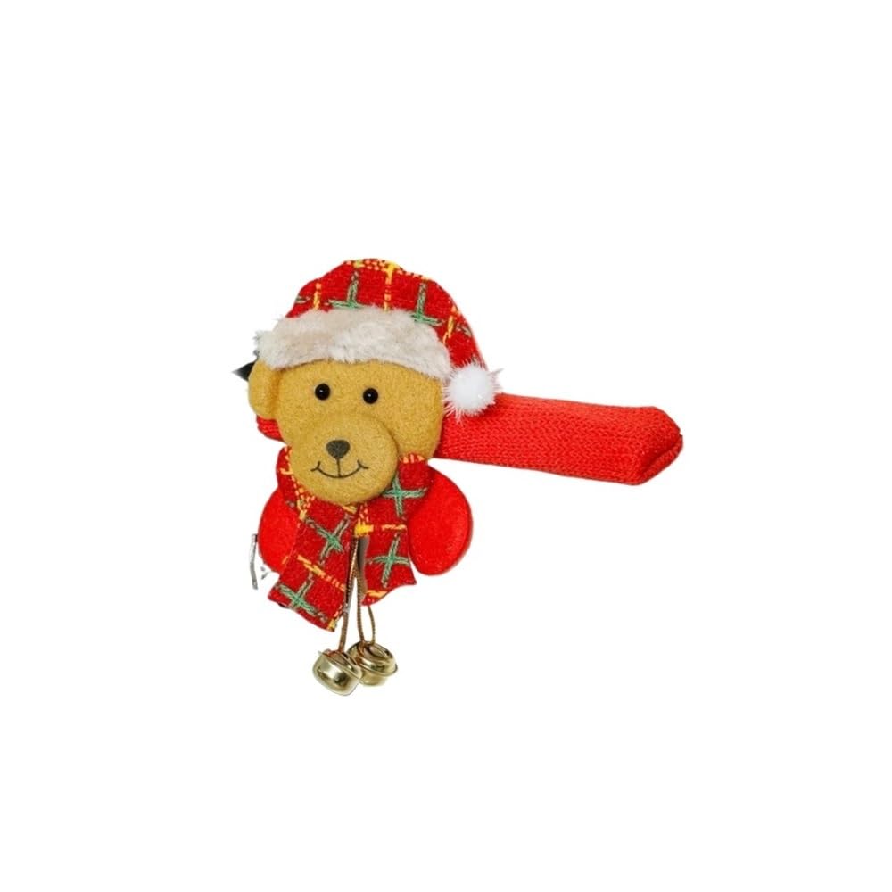 Tianshengqi D Oor Covers Protectors Ecoration Cartoon Santa Claus With Bells Handle Gloves Home Accessories Protector(D)