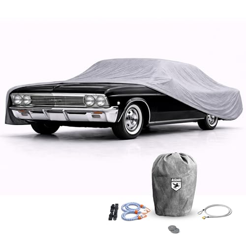 Image of Weatherproof Max Car Cover & Warranty Compatible with Chevrolet 1994-1996 Impala - Outdoor Cover Theft Cable Lock Car Accessories Better Than Waterproof