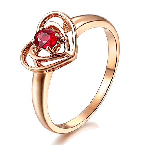 Bague de mariage en rubis véritable à porter au quotidien avec élégance