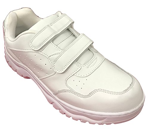 G34S Men's Sneakers Comfort Hook and Loop Work Walking Shoes Width: Wide