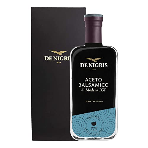 De Nigris Balsamic Vinegar Of Modena Excellence Line - Silver Eagle (45% Grape Must) 8,5 Oz (250ml) | Balsamic Vinegar From Modena Italy, Strong And Velvety Taste, Aged