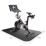 LM BODYCARE Bike Mat, Exercise Mat for Carpet & Hardwood Floors, Cushioned, Black - Image 2