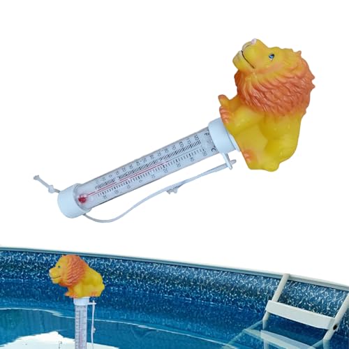 JIEBWCHA Termómetro flotante para piscina – Sensor térmico de flotador | Instrumento para medir la temperatura en bañera de hidromasaje y spa con termoscopio fácil de