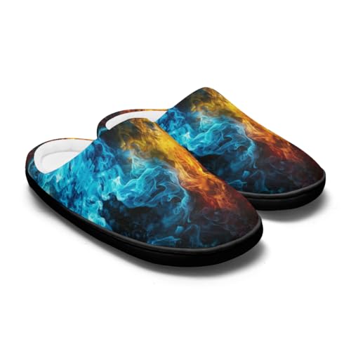 Chaussons antidérapants coton Flammess douillets hiver S
