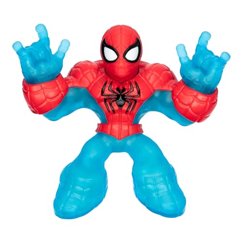 Heroes of Goo JIT Zu Glow Surge, Stretch and Glow Spider-Man, Super Stretchy Goo Filled Marvel Superhero Spider-Man with The Power to Glow-in-The-Dark, Stretch Him 3 Times his Size, Collect Them All