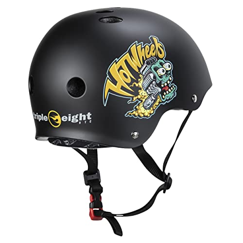 Image of Triple Eight Certified Sweatsaver Helmet for Skateboarding, BMX, Roller Derby, Roller Skating, Inline Skating, Scooter and Bike
